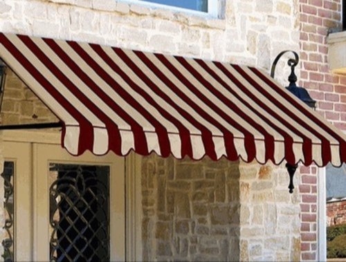 SRF Striped PVC Waterproof Awnings, Position : Exterior
