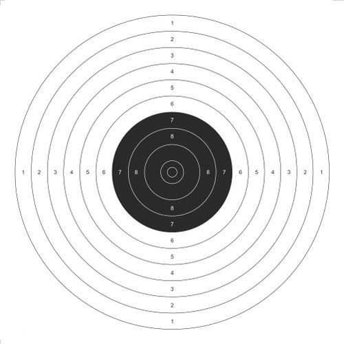 Target Paper, for Shooting Sports, Shape : Round