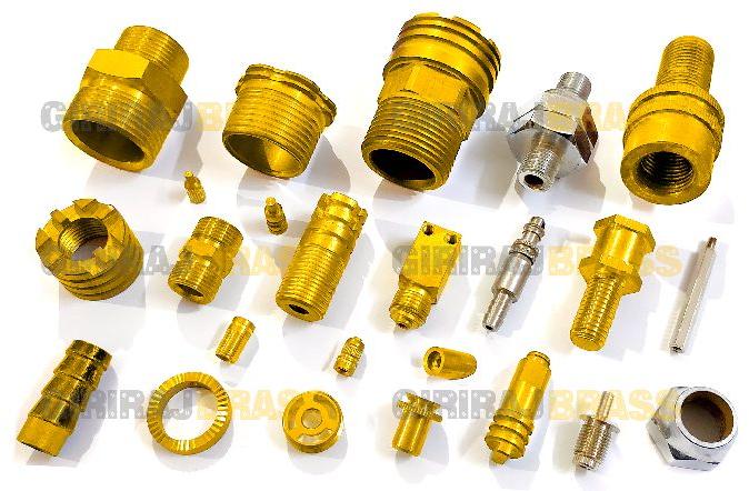 Polished Brass Turned Components, for Industrial Use, Size : Standard