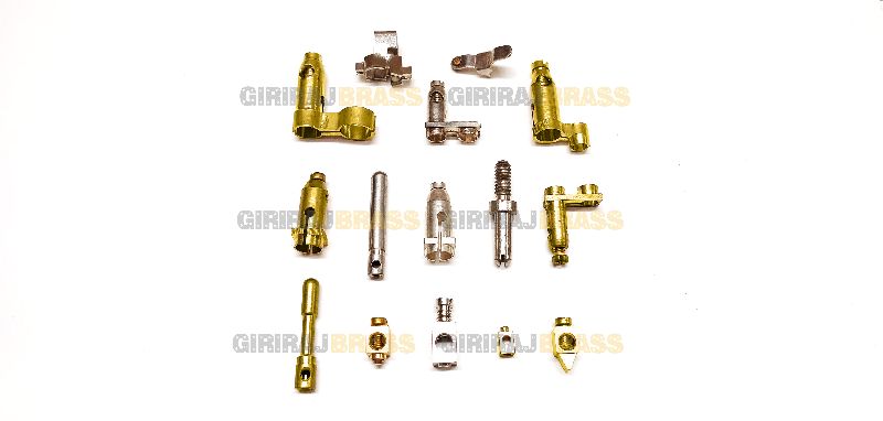 Polished Brass Switch, Socket & Pins, for Electrical Components, Size : Standard