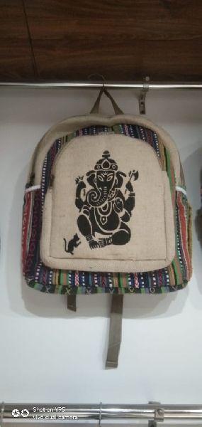 Ganesh Printed Backpack Bag