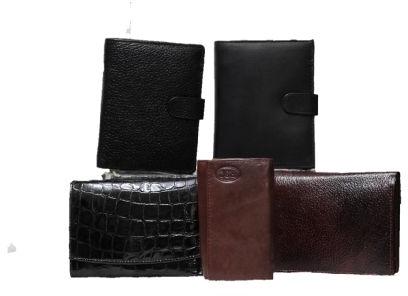 Plain leather wallets, Technics : Machine Made
