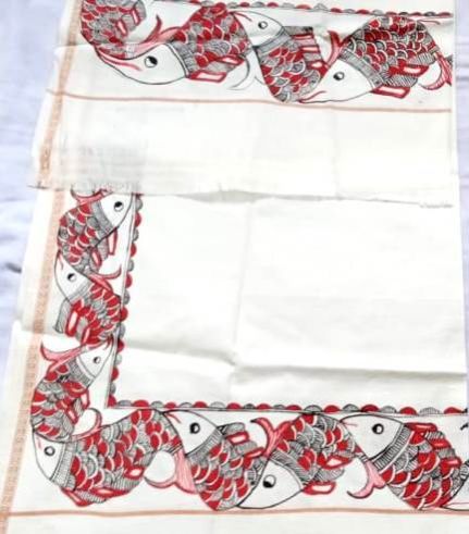 Hand Painted Dupatta, Pattern : Printed
