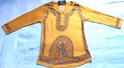 Multicolor Hand Painted Round Neck Shirt