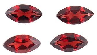 4x8 mm Oval Mozambique Garnet Gemstone, for Healing, Gemstone Color : Red
