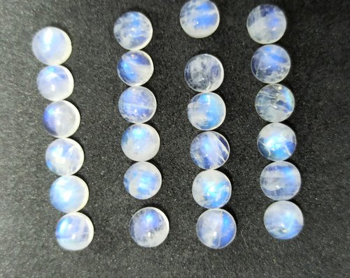 5 mm Round Moonstone Gemstone, for Healing, Color : Blue