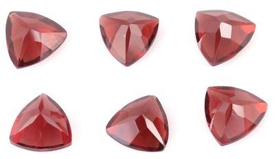 5 mm Trillion Mozambique Garnet Gemstone, for Healing, Gemstone Color : Red