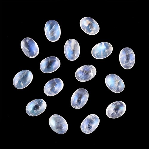 5x7 mm Oval Moonstone Gemstone, Color : Blue