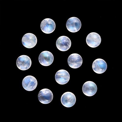 6 mm Round Moonstone Gemstone, for Healing, Color : Blue