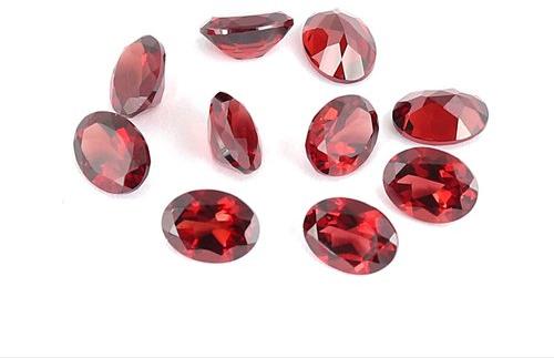 7x9 mm Oval Mozambique Garnet Gemstone, for Healing, Gemstone Color : Red