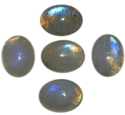 Oval Polished Natural Rainbow Gemstone, for Healing, Size : Standard
