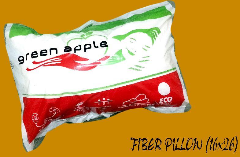 Cotton Plain Green Apple Fiber Pillows, Dimension : 16x26 Inch