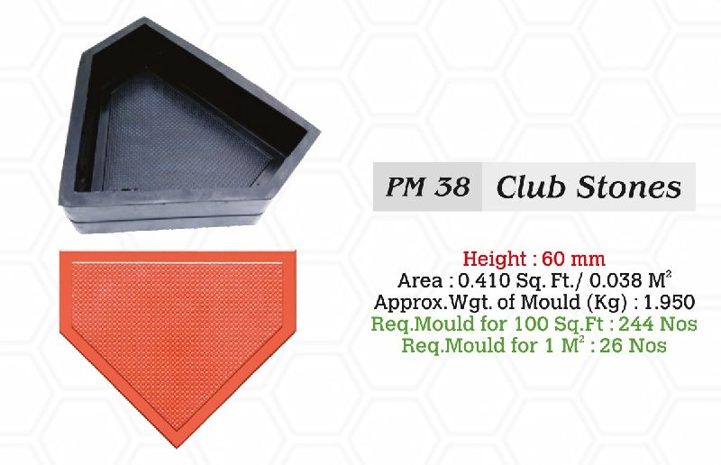Paver Mould PM 38 Club Stones