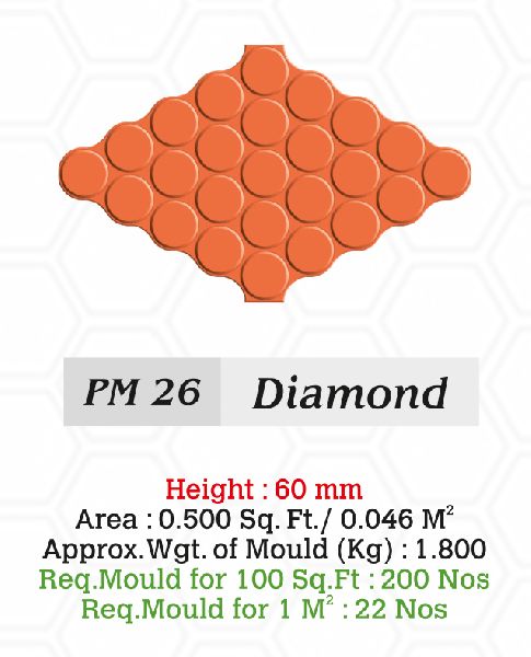 Paver Mould PM 26 Diamond