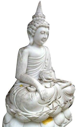 Marble Gautam Buddha Statue, Color : White
