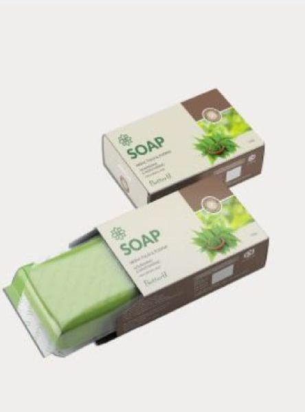 Square Herbal Soap, for Bathing, Parlour, Personal, Skin Care, Form : Solid