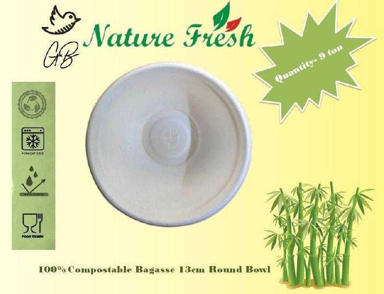 Bagasse Round Bowl