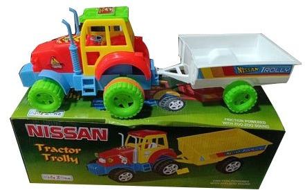 Plastic Tractor Toy, Color : Green