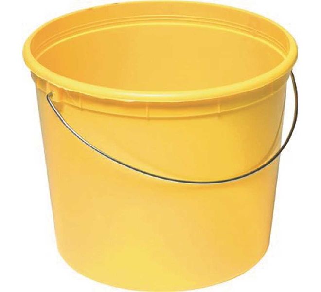 16 LTR Plastic Bucket with Steel Handle
