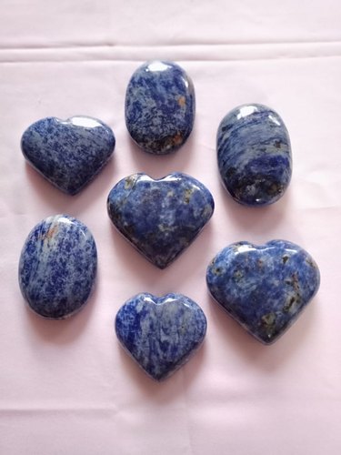 Sodalite Palm Stone, for Jewellery, Color : Blue