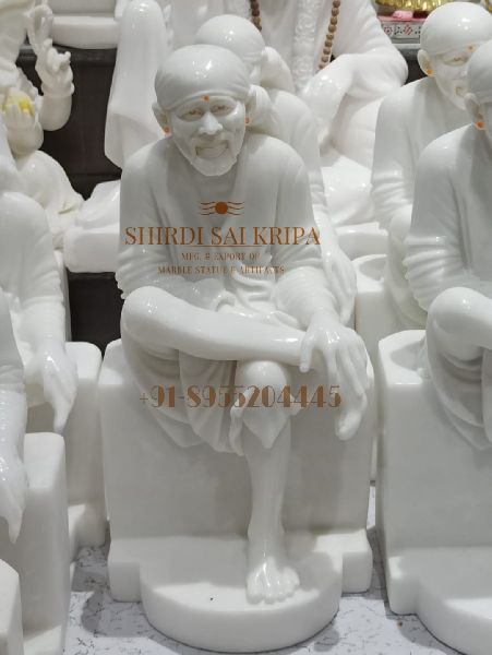 Marble Sai Baba Statue, Speciality : Shiny