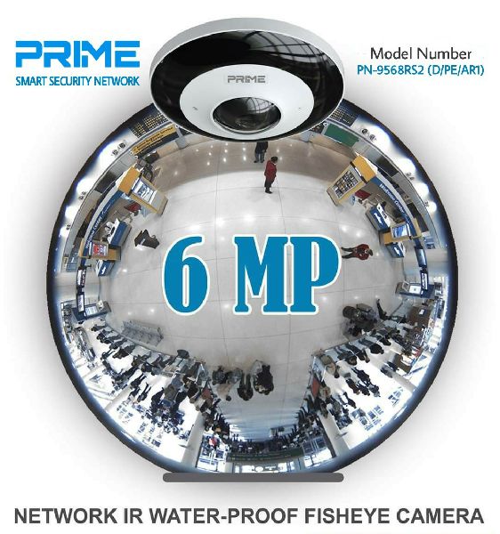 PRIME PN-9568E2 6MP NETWORK IR WATER-PROOF FISH EYE CAMERA