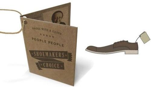 Rectangle Paper Shoe Tag, Pattern : Printed