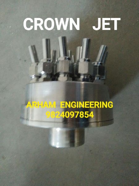 Polished Stainless Steel Crown Fountain Nozzle, Specialities : Low Consumption, Stable Performance