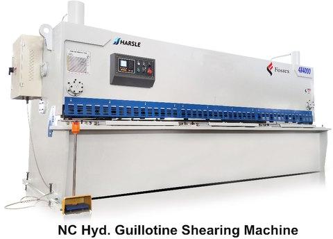 Fostex Automatic SS Hydraulic Guillotine Shearing Machine, Voltage : 440v