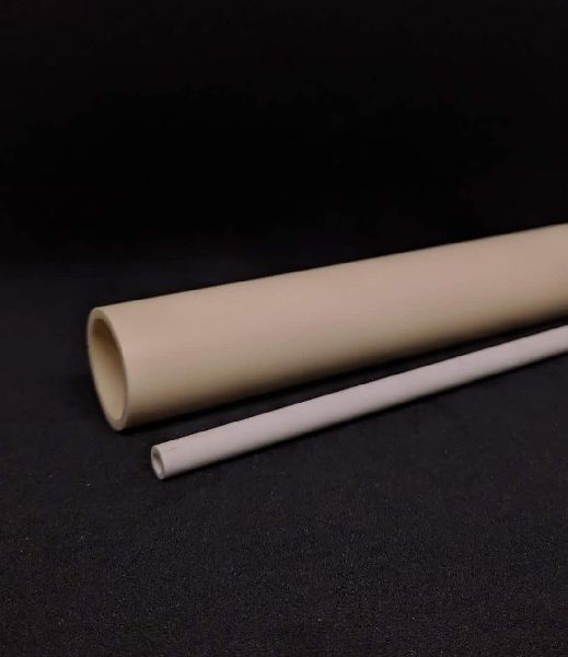 Round Ceramic Alumina Tube, for Industrial, Color : Brown
