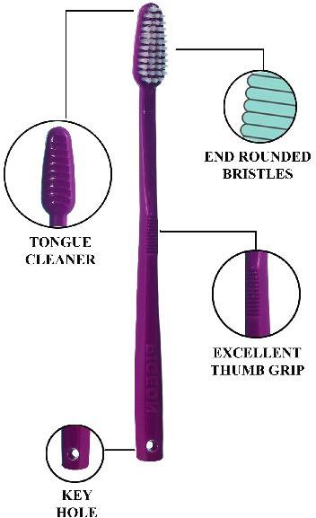 Plastic Pigeon 123 Toothbrush, for Personal Hygiene, Feature : Easy Cleaning
