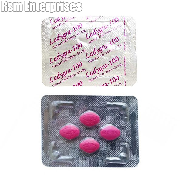 Ladygra 100 Tablets Sildenafil Citrate 100mg Color Pink By Rsm 