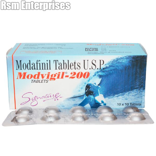 White Modvigil 200 Mg Tablets Modafinil 200mg By Rsm Multilink Llp