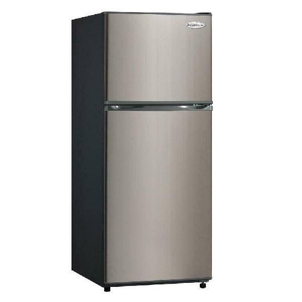Premium 11.5 CuFt Frost Free Top Freezer Refrigerator Black Stainless Steel Door