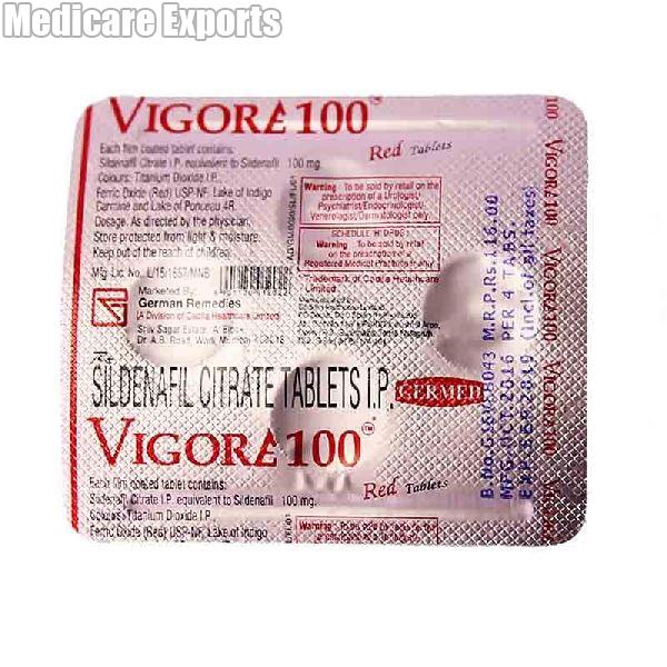 Sildenafil citrate tablets vigora 100