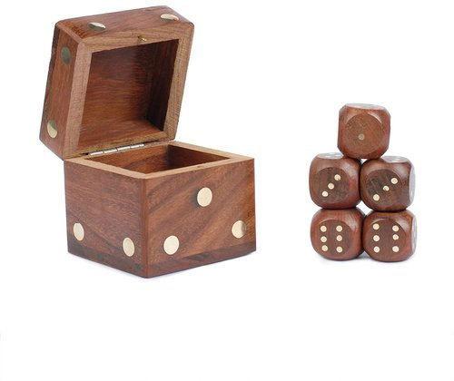 Square Wooden Domino, Color : Brown