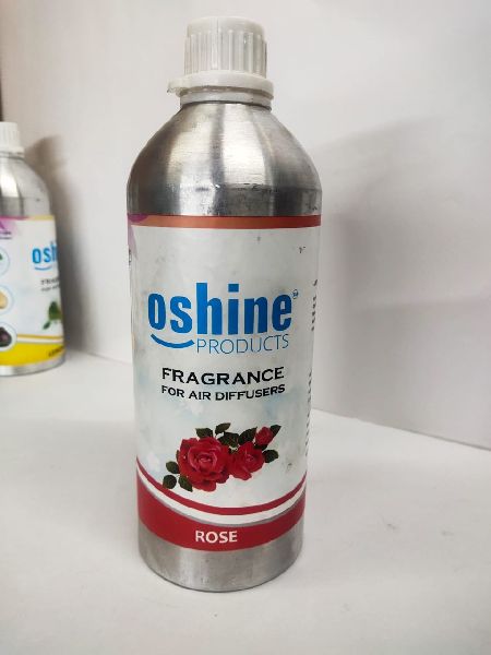 Oshine Liquid Rose Fragrance, for Air Diffuser, Packaging Type : Metal Bottle