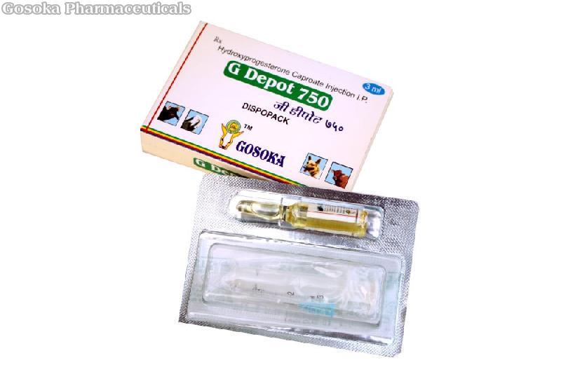 Gosoka G Depot 750 Injection, for To Animals, Veterinary