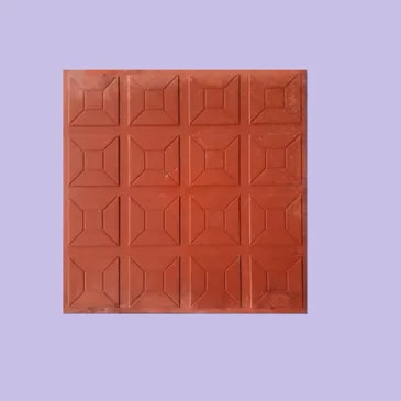 Square Polished Ceramic 12x12 Inch Floor Tiles, for Construction, Color : Brown