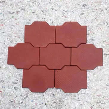 Rectangular Cement New Dumble Paver Blocks, for Flooring, Pattern : Plain