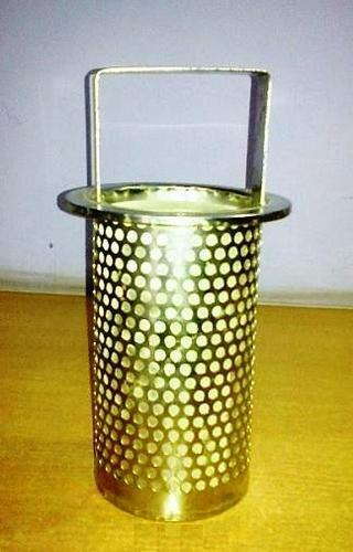 Stainless Steel Basket Strainer, for Oil, Color : Golden