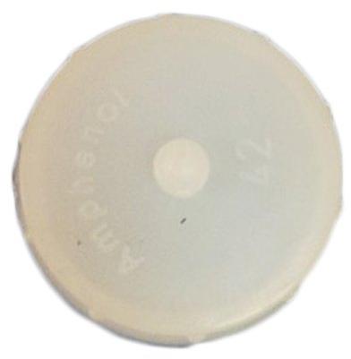 Round Plastic Connector Cap, Color : White