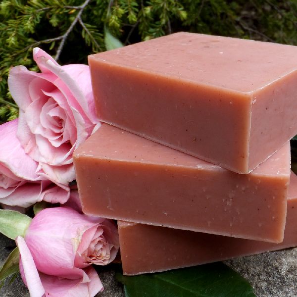 Rosesoft Handmade Bathing Bar, for Personal, Form : Solid