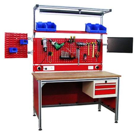 Metal Polished Industrial Workstation, Feature : Corrosion Proof, Crack Resistance, Easy To Place, High Strength