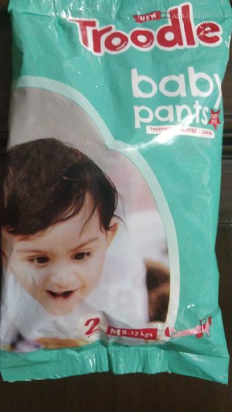 2 Pcs Medium Baby Diaper Pants, Feature : Leak Proof, Skin Friendly, Softness