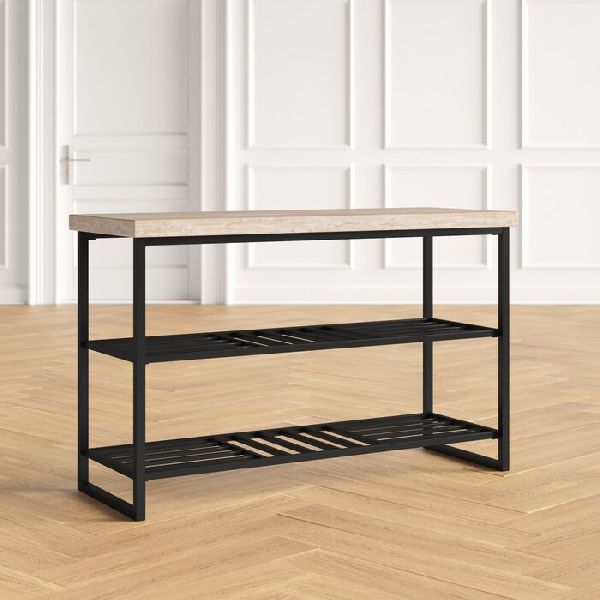 Console Table with Shelves