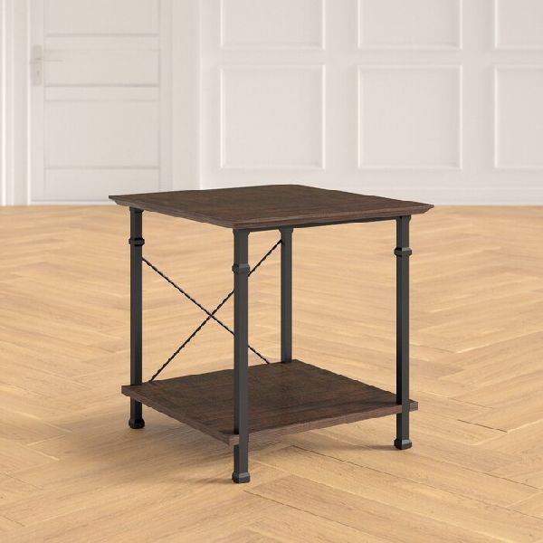 Square End Table with Open Storage, for Home, Hotel, Parlour, Feature : Durable, Good Quality