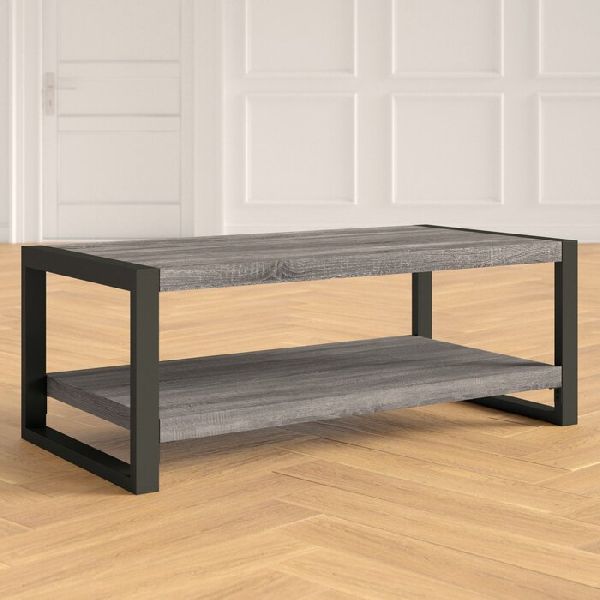 Wooden and Iron Coffee Table, for Restaurant, Office, Hotel, Home, Specialities : Perfect Shape, Easy To Assemble