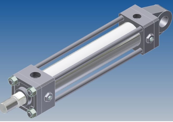 Polished Plastic Carbon steel hydraulic cylinder, Standard : AISI, ASTM, DIN, GB, JIS