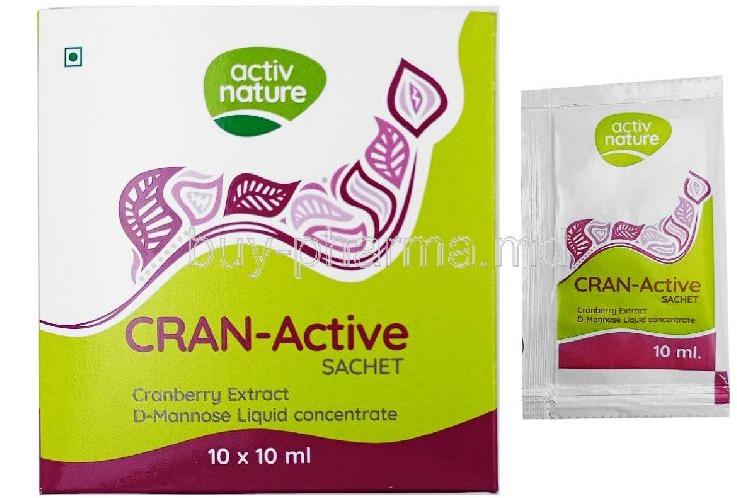 CRAN-ACTIVE SACHET, for Medicinal, Packaging Type : POUCH
